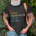 My Favorite Daughterinlaw Gave Me This Fathers Day Unisex T-Shirt Gifts for Old Men