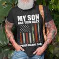 My Son Has Your Backmarinedad Camouflage Unisex T-Shirt Gifts for Old Men