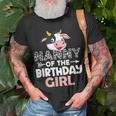Nanny Of The Birthday Girl Cows Farm Cow Nanny Unisex T-Shirt Gifts for Old Men