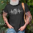 Native Indian Headdress Heartbeat Indigenous Native American T-Shirt Gifts for Old Men