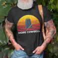 Need More Cowbell Funny Drummer Unisex T-Shirt Gifts for Old Men