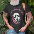 No You Hang Up First Ghost Calling Halloween Horror T-Shirt Gifts for Old Men