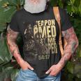 No Weapon Formed Against Me Shall Prosper Isaiah 5417 T-Shirt Gifts for Old Men