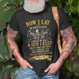 Now I Lay Me Down To Sleep Beside My Bed A Gun I Keep Unisex T-Shirt Gifts for Old Men