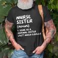 Nurse Sister Definition Funny Unisex T-Shirt Gifts for Old Men