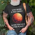 Occupy Mars Space Explorer Astronomy Red Planet Funny Unisex T-Shirt Gifts for Old Men