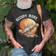 Occupy Mars Space Explorer Astronomy Rocket Science Unisex T-Shirt Gifts for Old Men