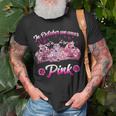 In October We Wear Pink Motorcycles Biker T-Shirt Gifts for Old Men