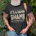 Oliver Anthony It's A Damn Shame What The Worlds Gotten To T-Shirt Gifts for Old Men