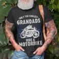 Only The Coolest Grandads Ride A Motorbike Grandad Unisex T-Shirt Gifts for Old Men