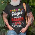 Paintball Paintballer Video Gamer Shooting Team Sport Master T-Shirt Gifts for Old Men