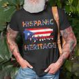 Hispanic Heritage Month Puerto Rico Boricua Rican Flag T-Shirt Gifts for Old Men