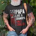 Papa Like A Grandpa Cooler Gun Right Owner Ar15 Fathers Day Gift For Mens Unisex T-Shirt Gifts for Old Men
