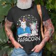 Papacorn Unicorn Dad And Baby Daddy Fathers Day Gift For Mens Unisex T-Shirt Gifts for Old Men