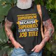 Parachute Manufacturing Supervisor Humor T-Shirt Gifts for Old Men