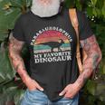 Parasaurolophus Is My Spirit Animal Dinosaur Lovers T-Shirt Gifts for Old Men