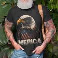 Patriotic Bald Eagle 4Th Of July Usa American Flag Unisex T-Shirt Gifts for Old Men