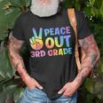 Peace Out 3Rd Grade 2023 Graduate Happy Last Day Of School Unisex T-Shirt Gifts for Old Men