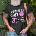 Peace Out 3Rd Grade Girls Third Grade Graduation Unisex T-Shirt Gifts for Old Men
