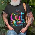 Peace Out 3Rd Grade Hello 4Th Grade Tie Dye Happy First Day Unisex T-Shirt Gifts for Old Men
