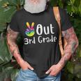 Peace Out 3Rd Grade Tie Dye Graduation Class Of 2023 Unisex T-Shirt Gifts for Old Men