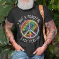 I Got Peaceful Easy-Feeling Tie Dye Hippie 1960S Peaceful T-Shirt Gifts for Old Men