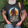 Peopley It's Too Peopley Outside I Cant People Today T-Shirt Gifts for Old Men