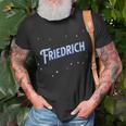 Personalised Friedrich Name Unisex T-Shirt Gifts for Old Men