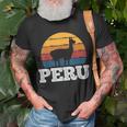 Peru Vicuna Peruvian Vintage T-Shirt Gifts for Old Men