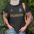 Philadelphia City Star Bell Badge er T-Shirt Gifts for Old Men