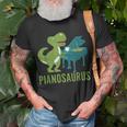 Pianosaurus Funny Piano Music Player Musician Graphic Unisex T-Shirt Gifts for Old Men