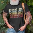 Plumas Lake California Plumas Lake Ca Retro Vintage Text T-Shirt Gifts for Old Men