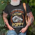 Poppy Grandpa Gift A Lot Of Name But Poppy Is My Favorite Unisex T-Shirt Gifts for Old Men