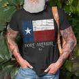 Port Arthur Tx Texas Flag City State T-Shirt Gifts for Old Men
