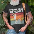 I Prefer Dogs To People Bully Kutta Dog Lovers Owners T-Shirt Gifts for Old Men