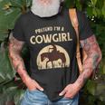Pretend Im A Cowgirl Funny Halloween Party Costume Unisex T-Shirt Gifts for Old Men