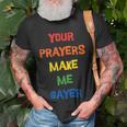 Pride Gay Lesbian Lgbtq Funny Religious Faith Unisex T-Shirt Gifts for Old Men