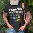 Pride Month Demon Lgbt Gay Pride Month Transgender Lesbian Unisex T-Shirt Gifts for Old Men