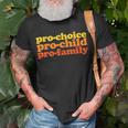 Pro-Choice Pro-Child Pro-Family Prochoice T-Shirt Gifts for Old Men