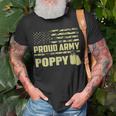 Proud Army Poppy Military Pride Unisex T-Shirt Gifts for Old Men