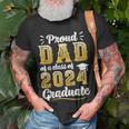 Proud Dad Of A Class Of 2024 Graduate Senior Graduation T-Shirt Gifts for Old Men