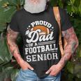 Proud Dad Of A Football Senior 2024 Graduate Graduation T-Shirt Gifts for Old Men