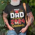 Proud Dad Of A Class Of 2024 Graduate Senior Men Family Unisex T-Shirt Gifts for Old Men