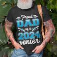 Proud Dad Of A Class Of 2024 Senior Heart Graduation Gift Unisex T-Shirt Gifts for Old Men