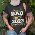 Proud Dad Of Two 2023 Graduates Funny Class Of 2023 Senior Unisex T-Shirt Gifts for Old Men