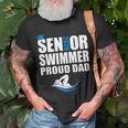 Proud Dad Senior Swimmer Class Of 2020 Swim Team Sport Unisex T-Shirt Gifts for Old Men