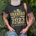 Proud Grandad Of 5Th Grade Graduate 2023 Family Graduation Unisex T-Shirt Gifts for Old Men