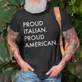 Proud Italian Proud American Love My Italy Unisex T-Shirt Gifts for Old Men