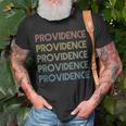 Providence Rhode Island Pride Vintage State Ri Retro 70S Unisex T-Shirt Gifts for Old Men