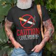 Quit Smoking Stop Smoke Free T-Shirt Gifts for Old Men